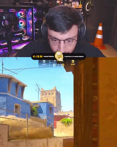 Wastzera reagindo a um domínio de peito no CS2