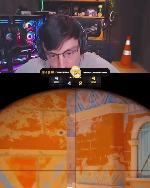 Wastzera reagindo a uma granada no CS2