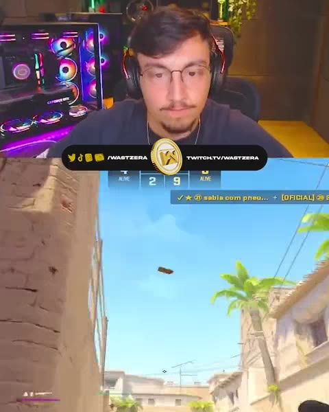 Wastzera ensinando uma smoke no CS2