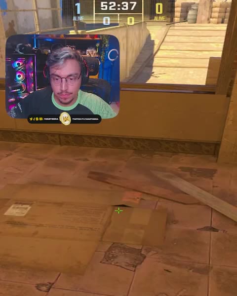 Wastzera reagindo a uma jogada no CS2